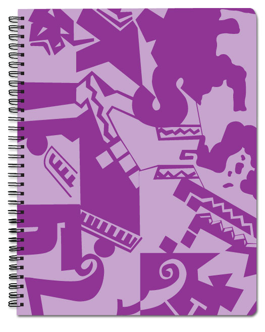 Notebook cover Illustration in purple