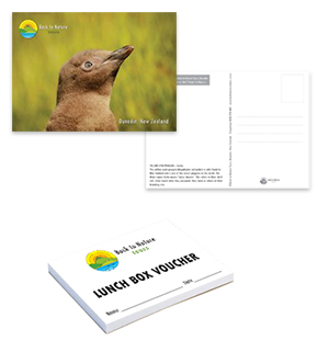 Postcards and vouchers design